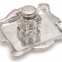 קסת דיו אנגלית עתיקה מתקופת סגנון האר נובו מתוצרת: 'Marples, Wingfield & Sons'