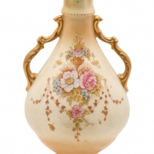 אגרטל פורצלן אנגלי עתיק מהמאה ה-19 (ויקטוריאני) מתוצרת Crown Devon