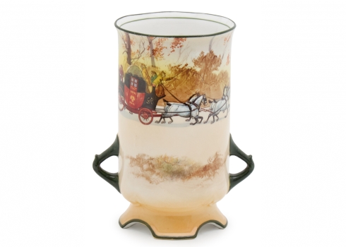 כד פורצלן אנגלי, מתוצרת רויאל דולטון 'Royal Doulton', מעוטר וחתום