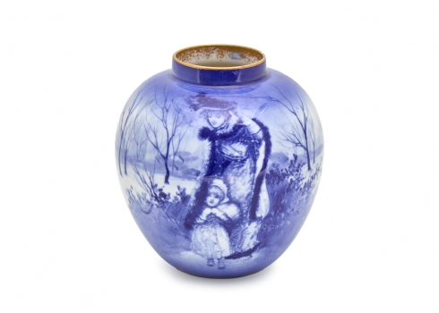 כד פורצלן אנגלי איכותי מתוצרת רויאל דולטון (Royal Doulton) מסדרת הילדים הכחולים