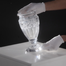 אגרטל איטלקי Jupiter בעיטור חיתוך פרחוני חתום