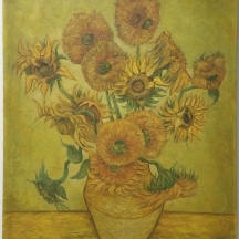 יעקוב ווסובר (Jacob Vassover) - 'כד חמניות' שמן על בד, חתום