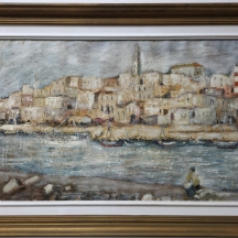 יעקוב ווסובר (Jacob Vassover) - 'יפו', שמן על בד, חתום