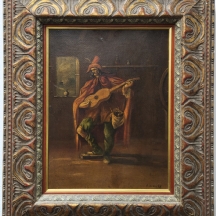 'נווד מנגן בגיטרה' - שמן על לוח, חתום: F. ALVAREZ