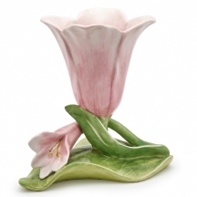 אגרטל קרמיקה איטלקי דקורטיבי בצורת פרח טוליפ