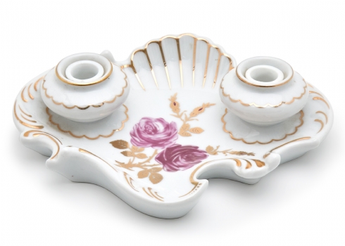 קסת דיו שולחנית עשויה פורצלן