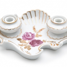 קסת דיו שולחנית עשויה פורצלן