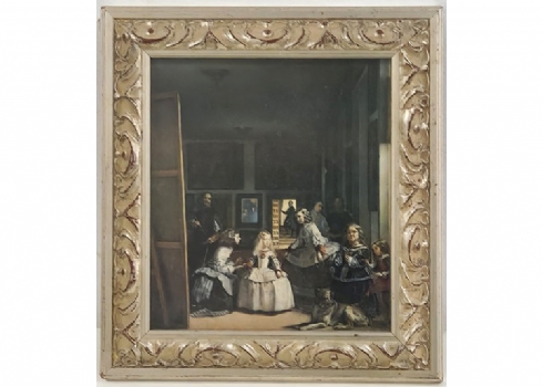 הדפס ממוסגר על פי ציורו הנודע 'Las Meninas' של הצייר: 'Diego Velázquez'