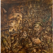 אריה למדן - שמן על לוח חתום ומתוארך: 1977