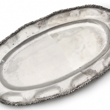 מגש כסף מקסיקני אובאלי עשוי כסף 'סטרלינג'