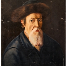 יעקוב ווסובר (Jacob Vassover)  - 'דתי מזוקן' שמן על בד, חתום