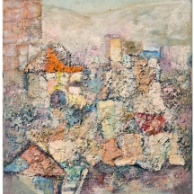 'נוף אבסטרקטי', שמן על בד, לא חתום