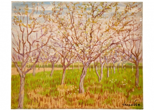 יעקוב ווסובר (Jacob Vassover)  - 'סתיו בשמורה', שמן על בד חתום