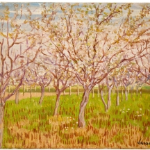 יעקוב ווסובר (Jacob Vassover)  - 'סתיו בשמורה', שמן על בד חתום