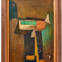 קירבי רוג'ר (Kirby Daniel 'Rogère' Rogers) - 'סרדין' - שמן על לוח, חתום