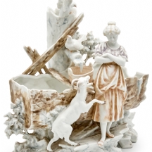 סנטרפיס פורצלן גרמני עתיק מתוצרת 'Altenburg Saxony'