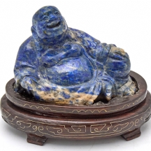 פסלון בודהה שוכב מאבן 'סודליט' 'Sodalite'