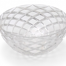 קערת קריסטל אמריקאית איכותית מתוצרת טיפאני 'Tiffany', חתומה