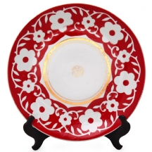 צלחת הגשה גדולה עשויה פורצלן, יוצרה בברינסק 'Baranovka', ברית המועצות