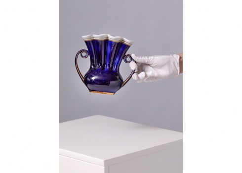 אגרטל פורצלן דגם מניפה 'Веерная' תוצרת 'לומונוסוב' 'LFZ'