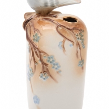 אגרטל פורצלן דקורטיבי מתוצרת 'Polonsky Art Ceramics' (ברית המועצות), חתום