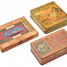 שלוש קופסאות סיגריות / טבק, ראשית המאה ה־20