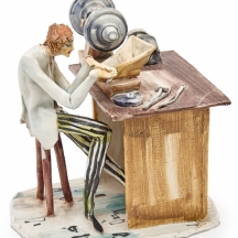 פסל פורצלן איטלקי של אמן המידול טוני מורטו (Toni Moretto)