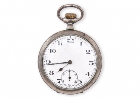 שעון כיס שוויצרי עתיק שיובא לאנגליה על ידי חברת 'Stockwell & Company' משנת 1924