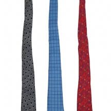 שלוש עניבות משי תוצרת הרמס 'Hermes'