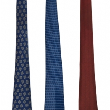 שלוש עניבות משי תוצרת הרמס 'Hermes'