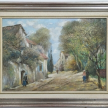 'נוף כפרי' - שמן על לוח חתום G.Shenon