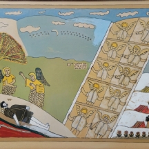 שלום מושקוביץ' -'חלום יעקב',  ליטוגרפיה חתומה בעפרון וממוספרת 135/275