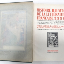 שני כרכים – Histoire Illustree de la Litterature Francaise ספרות צרפתית מאוירת