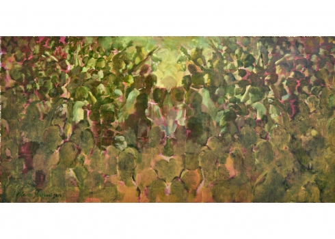 רונן שהרבני - 'הפגנה' ציור גדול, שמן על בד חתום: Ronen Sharbani ומתוארך: 2010