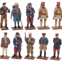 לאספני חיילי בדיל (Tin soldier) 10 דמויות צבאיות היסטוריות תוצרת Del Prado  צרפת