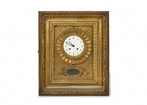 קופסת שעון עתיק ממוסגר מתקופת בידרמייר (Biedermeier) כפי הנראה אוסטרי