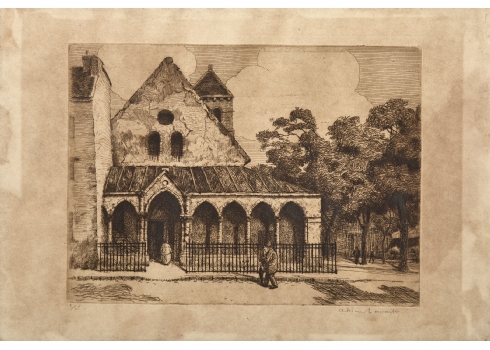 אדריאן למטר (צרפתי, Adrien Lemaitre, 1863-1944) - תצריב עתיק