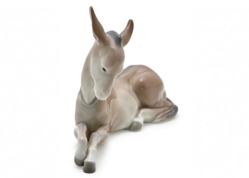 פסלון חמור מפורצלן ספרדי מתוצרת Lladro, חתום