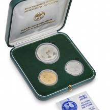 סט מטבעות זיכרון ליום העצמאות – זהב וכסף, 2002, התנדבות