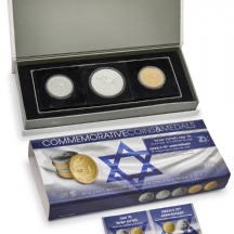 סט מטבעות זיכרון מזהב וכסף - 70 שנה למדינת ישראל, 2018