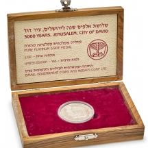 מדליית פלטינה ממלכתית - 3,000 שנה לירושלים, תשנ"ה (1995)