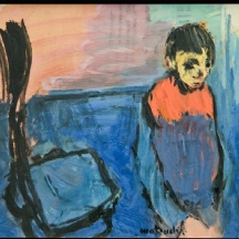 משה מוקדי - 'ילד וכיסא כחול'