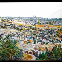 דוד הראל - 'ירושלים - חומות צהובות'