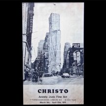 כריסטו - כרזת תערוכה מקורית משנת 1971