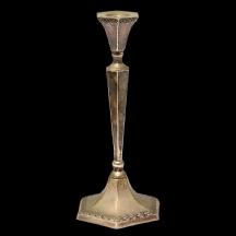 פמוט ישן מחברת 'הצורפים' עשוי כסף