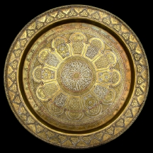 מגש סורי עתיק עשוי עבודת דמשק