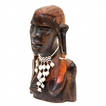 פסל אפריקאי ישן עשוי עץ