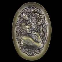 צלוחית כסף גרמנית ארט נובו