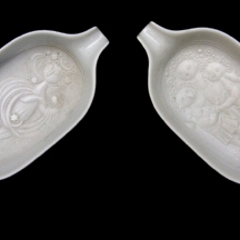 זוג מאפרות פורצלן גרמניות מתוצרת 'רוזנטל'