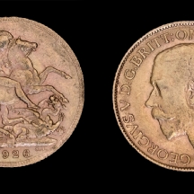 לוט של שני מטבעות זהב אנגלים עתיקים